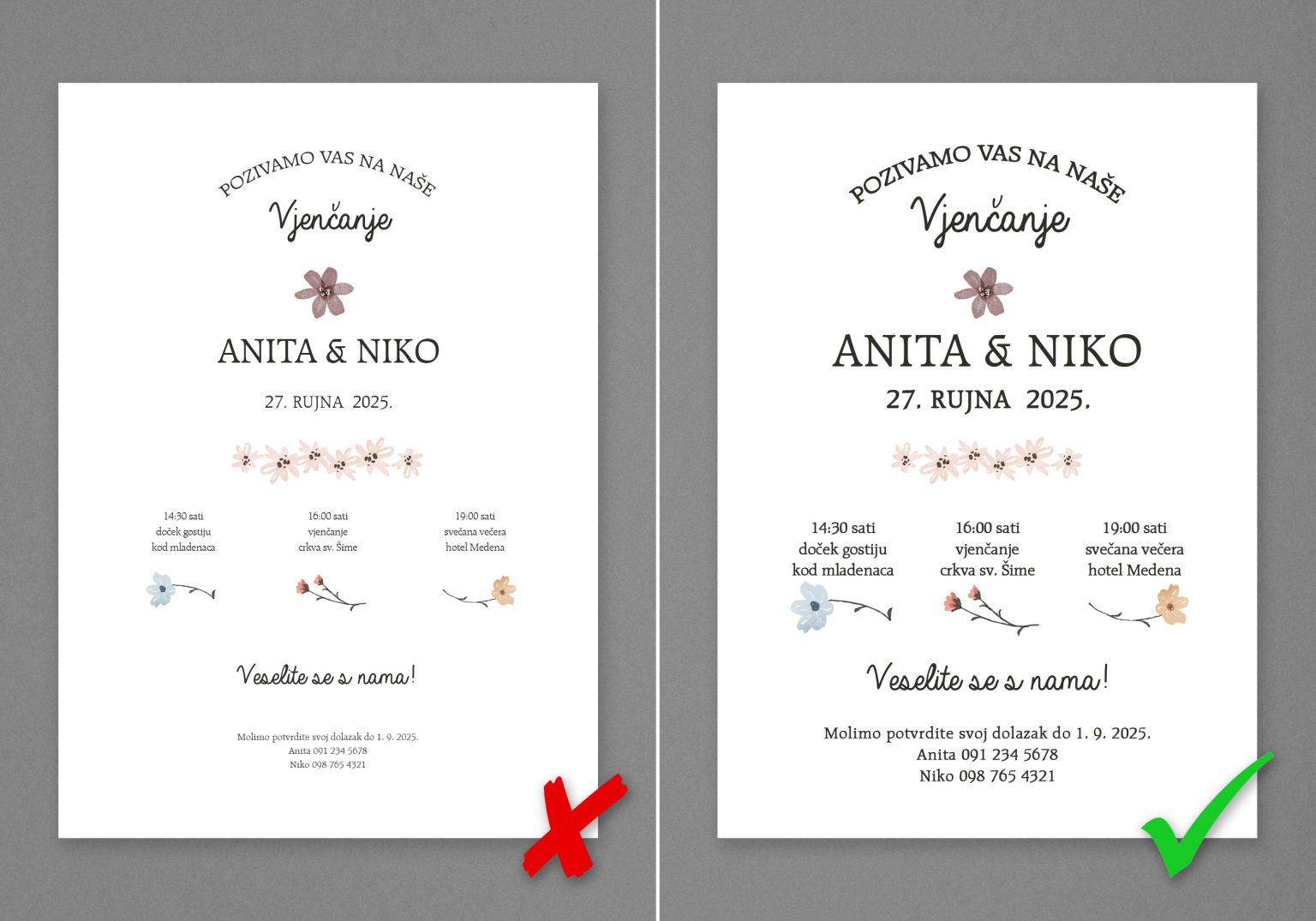 Veličina fonta za tisak